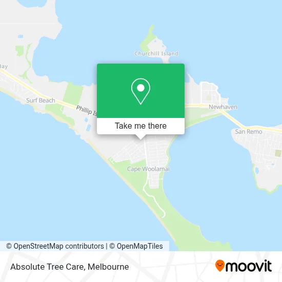 Mapa Absolute Tree Care