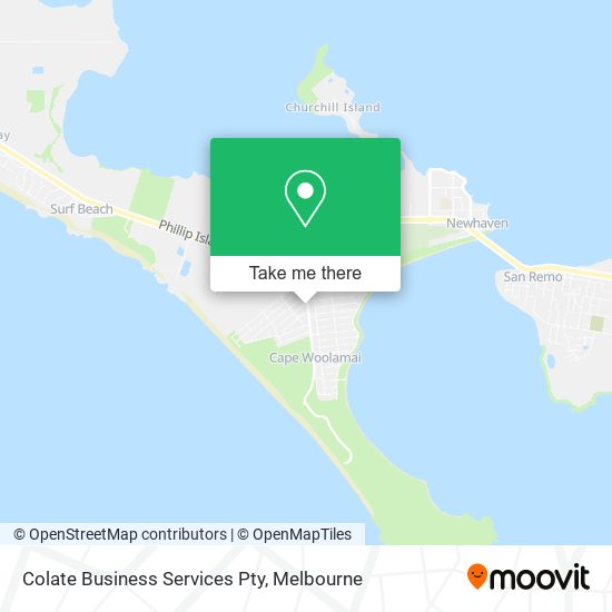 Colate Business Services Pty map