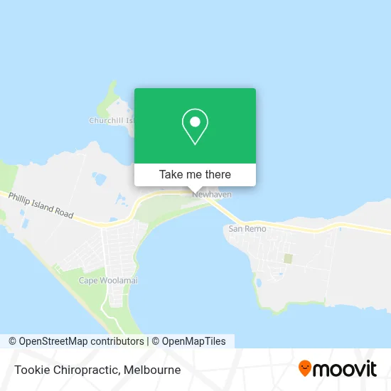 Tookie Chiropractic map