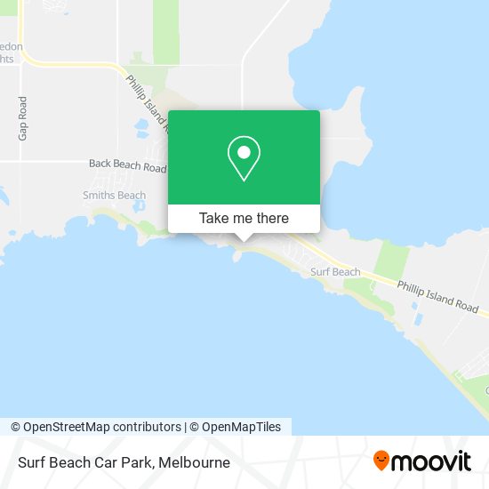 Surf Beach Car Park map