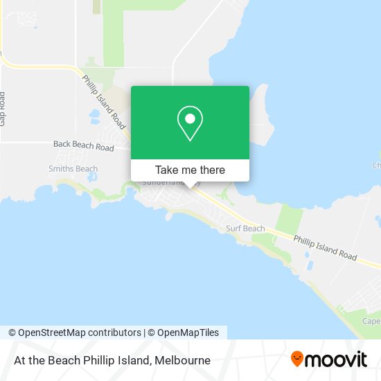 At the Beach Phillip Island map