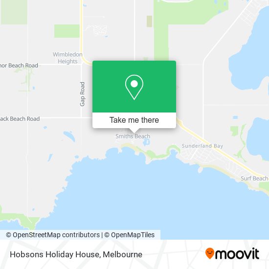 Hobsons Holiday House map