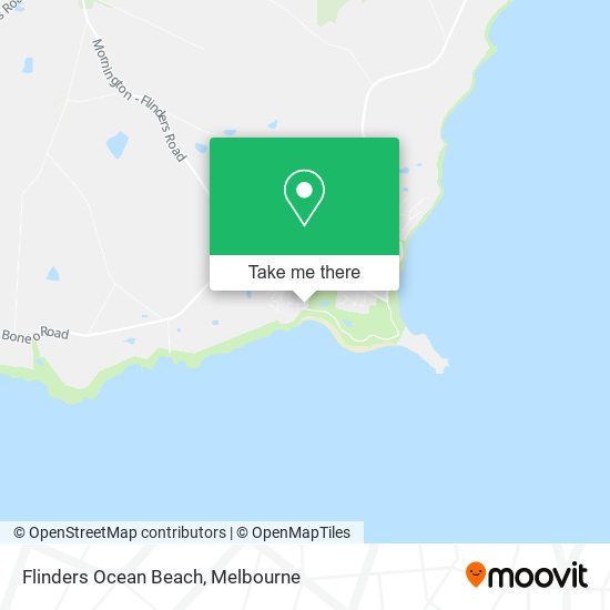 Flinders Ocean Beach map