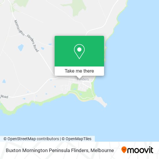 Buxton Mornington Peninsula Flinders map