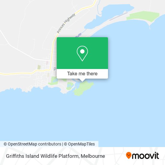 Griffiths Island Wildlife Platform map