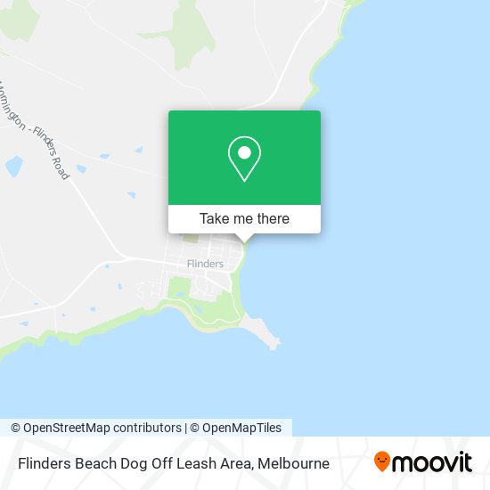 Flinders Beach Dog Off Leash Area map