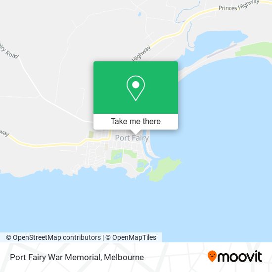 Port Fairy War Memorial map
