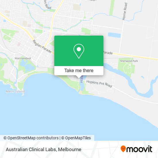 Australian Clinical Labs map