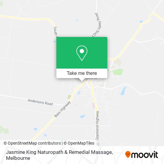 Jasmine King Naturopath & Remedial Massage map