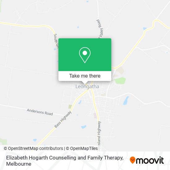 Elizabeth Hogarth Counselling and Family Therapy map