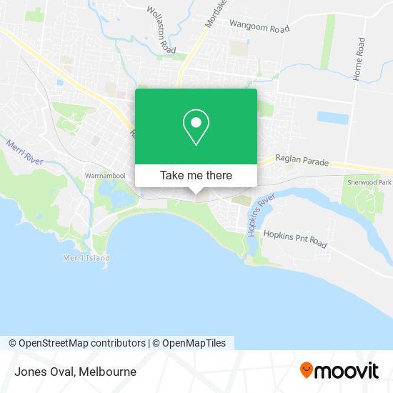 Jones Oval map