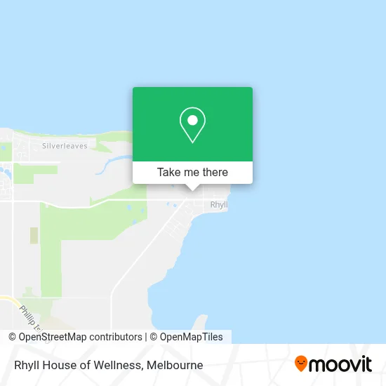 Mapa Rhyll House of Wellness