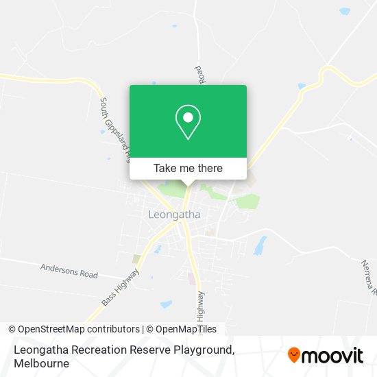 Leongatha Recreation Reserve Playground map