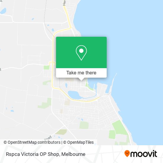 Rspca Victoria OP Shop map
