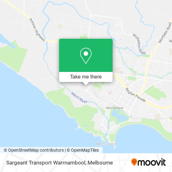 Sargeant Transport Warrnambool map
