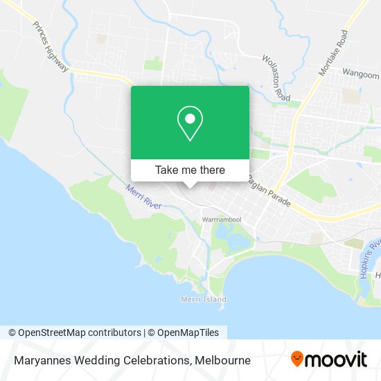 Maryannes Wedding Celebrations map