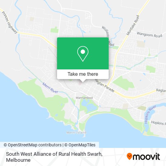 South West Alliance of Rural Health Swarh map