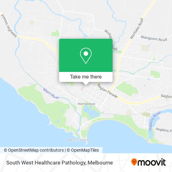 South West Healthcare Pathology map