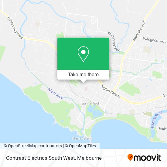 Contrast Electrics South West map