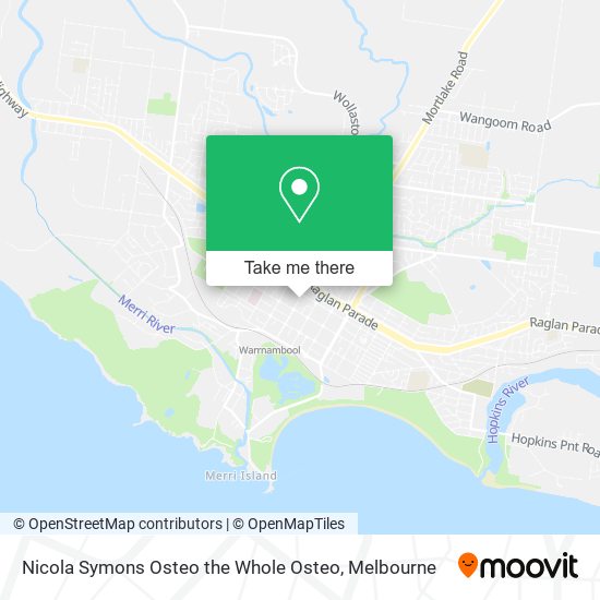Nicola Symons Osteo the Whole Osteo map
