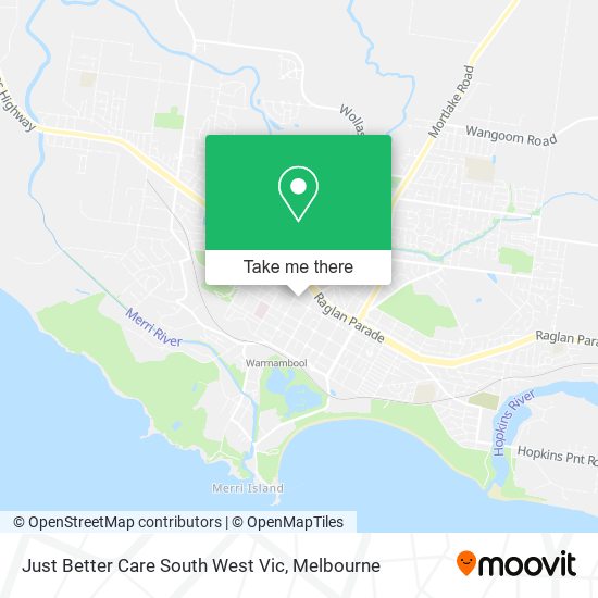 Just Better Care South West Vic map