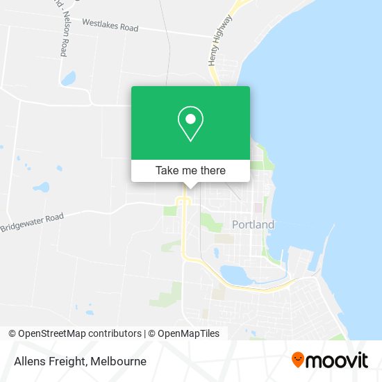 Allens Freight map