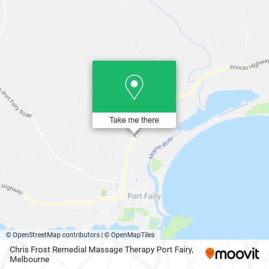Chris Frost Remedial Massage Therapy Port Fairy map