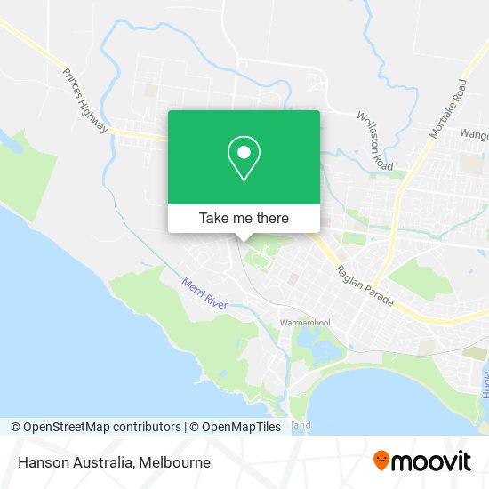 Hanson Australia map