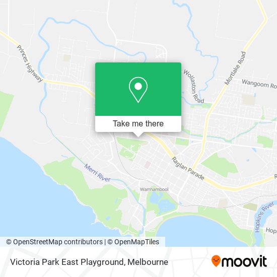 Victoria Park East Playground map