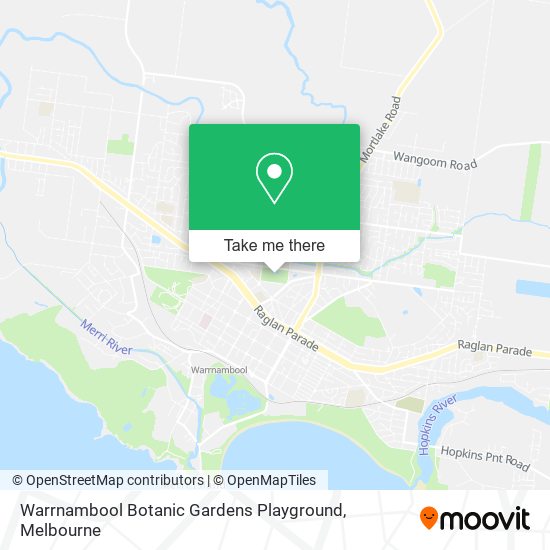 Warrnambool Botanic Gardens Playground map