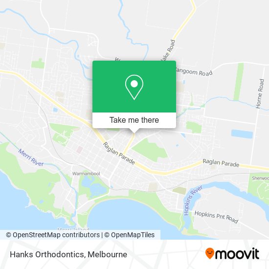 Hanks Orthodontics map