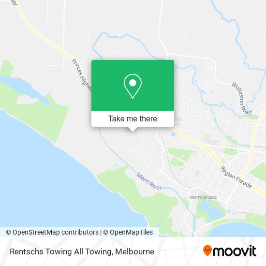 Rentschs Towing All Towing map