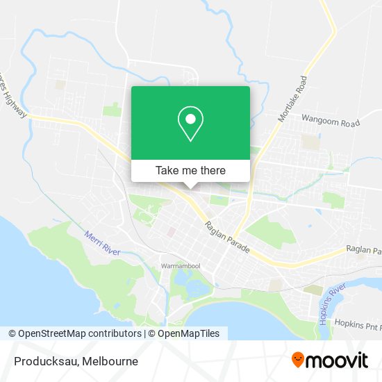 Producksau map
