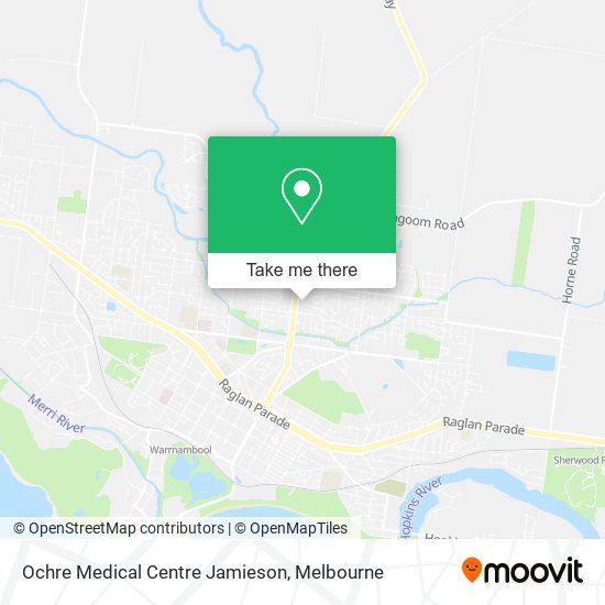 Ochre Medical Centre Jamieson map