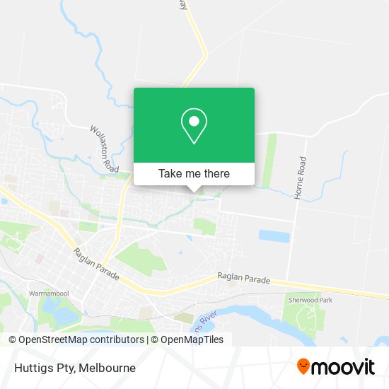Huttigs Pty map