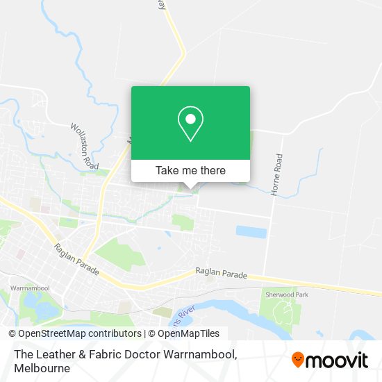The Leather & Fabric Doctor Warrnambool map