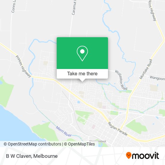 B W Claven map