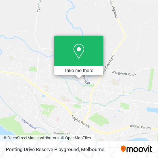 Ponting Drive Reserve Playground map