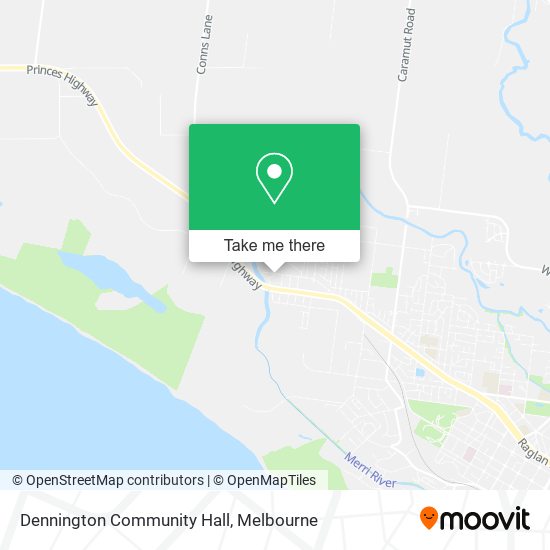 Dennington Community Hall map