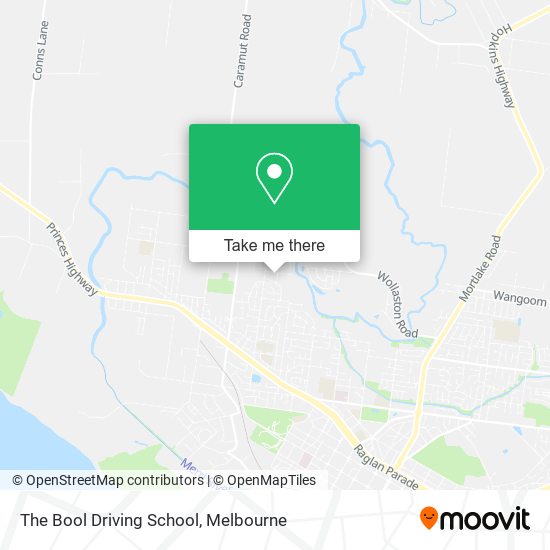 The Bool Driving School map