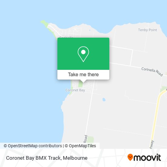 Coronet Bay BMX Track map