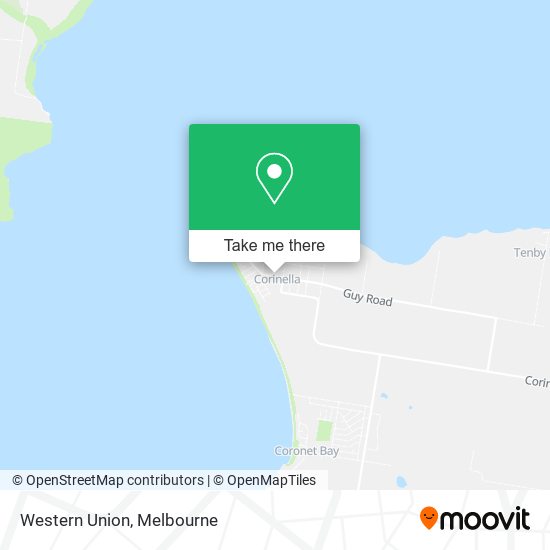 Western Union map