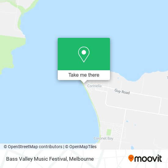 Bass Valley Music Festival map