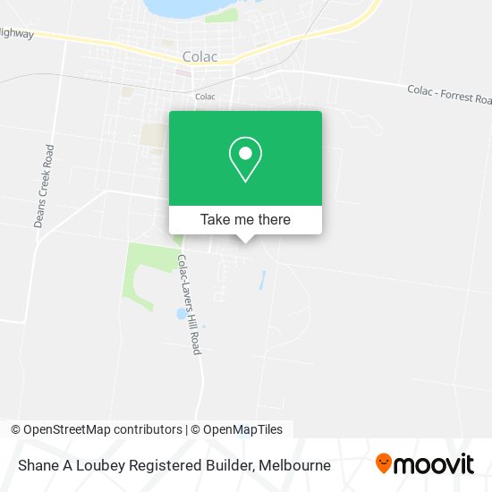 Shane A Loubey Registered Builder map