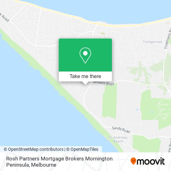 Rosh Partners Mortgage Brokers Mornington Peninsula map
