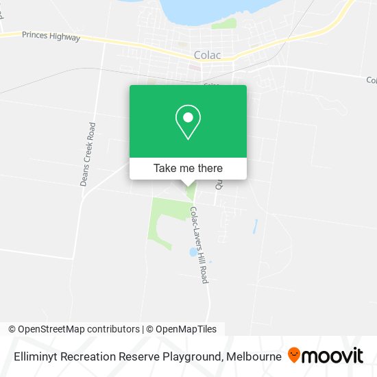 Elliminyt Recreation Reserve Playground map