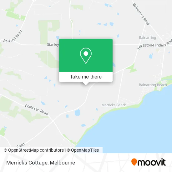 Mapa Merricks Cottage