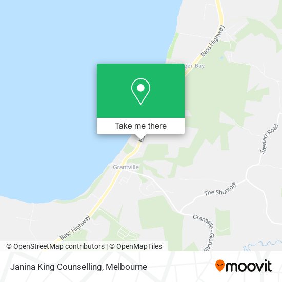 Janina King Counselling map