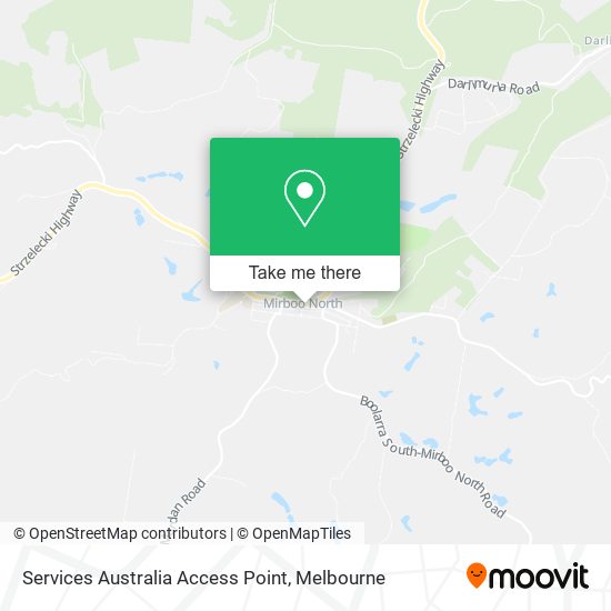 Services Australia Access Point map