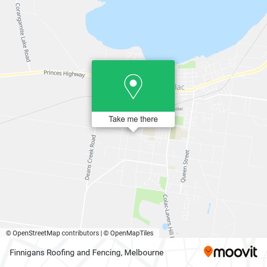 Finnigans Roofing and Fencing map